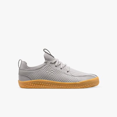 Vivobarefoot Juniors Primus Knit II School Shoes Grey | Vivobarefoot OWY196702